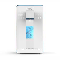 BEM IDA Hydrogen Wasserfilter-Umkehrosmoseanlage mit Direktanschluss und UV-Wasserdesinfektion + Wasserflasche 500 ml