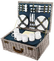 Smak Picknickkorb Luxus mit Geschirr aus Keramik für...