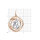 Diamant Sternzeichen-Anhänger Wassermann aus vergoldetem 925 Silber