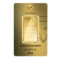 Golders Feingold Anlagegold 999,9 - 20 Gramm Goldbarren