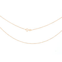 Halskette aus 925 Silber, rósevergoldet, 50 cm
