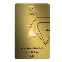 Golders Feingold Anlagegold 999,9 - 2 Gramm Goldbarren